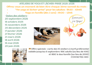DATES SAMEDI YOGA FAMILLE CAEN VENOIX dès 3ans